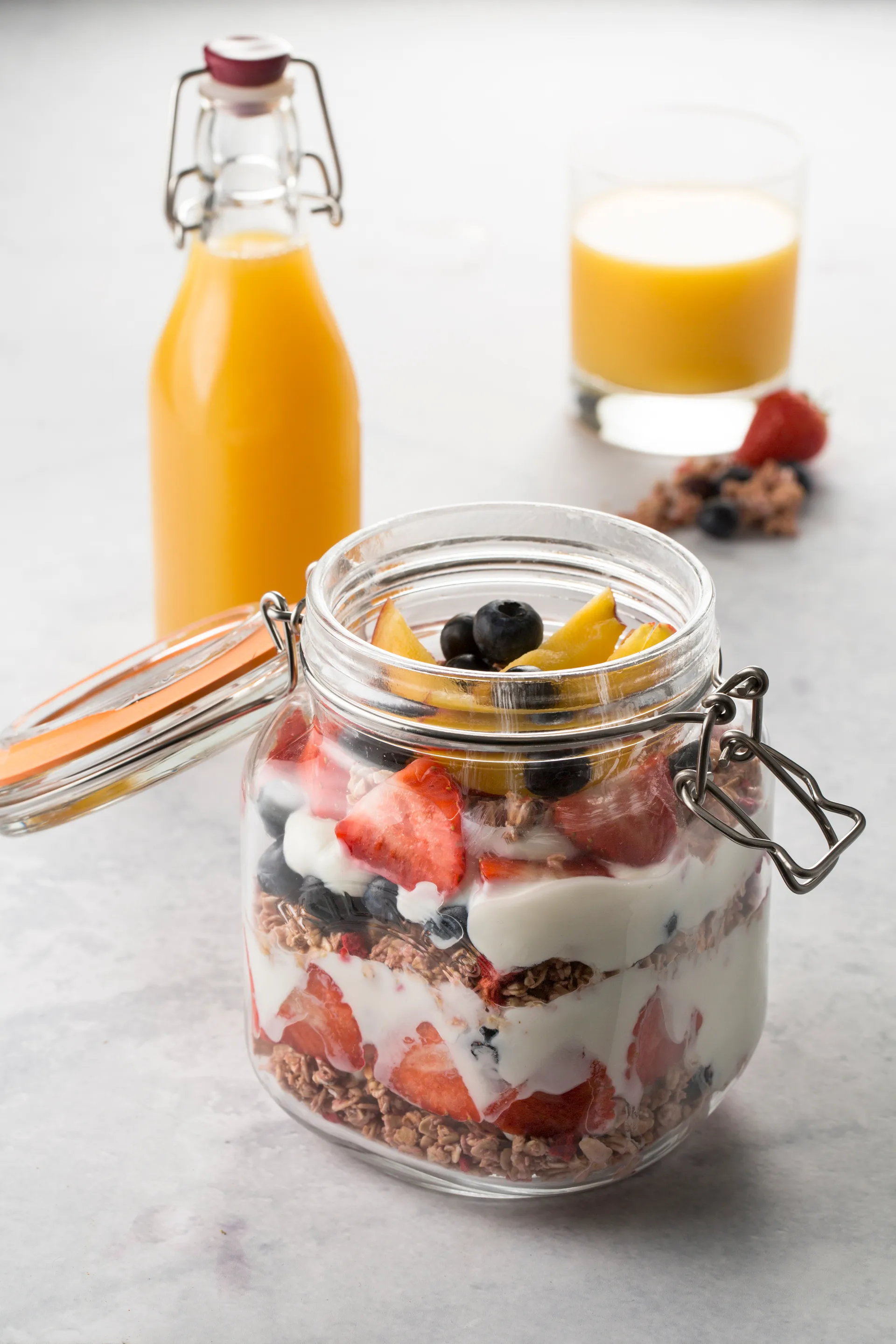 Vasetto per conserve Kilner quadrato con chiusura a leva, Trasparente, 1 L Kilner