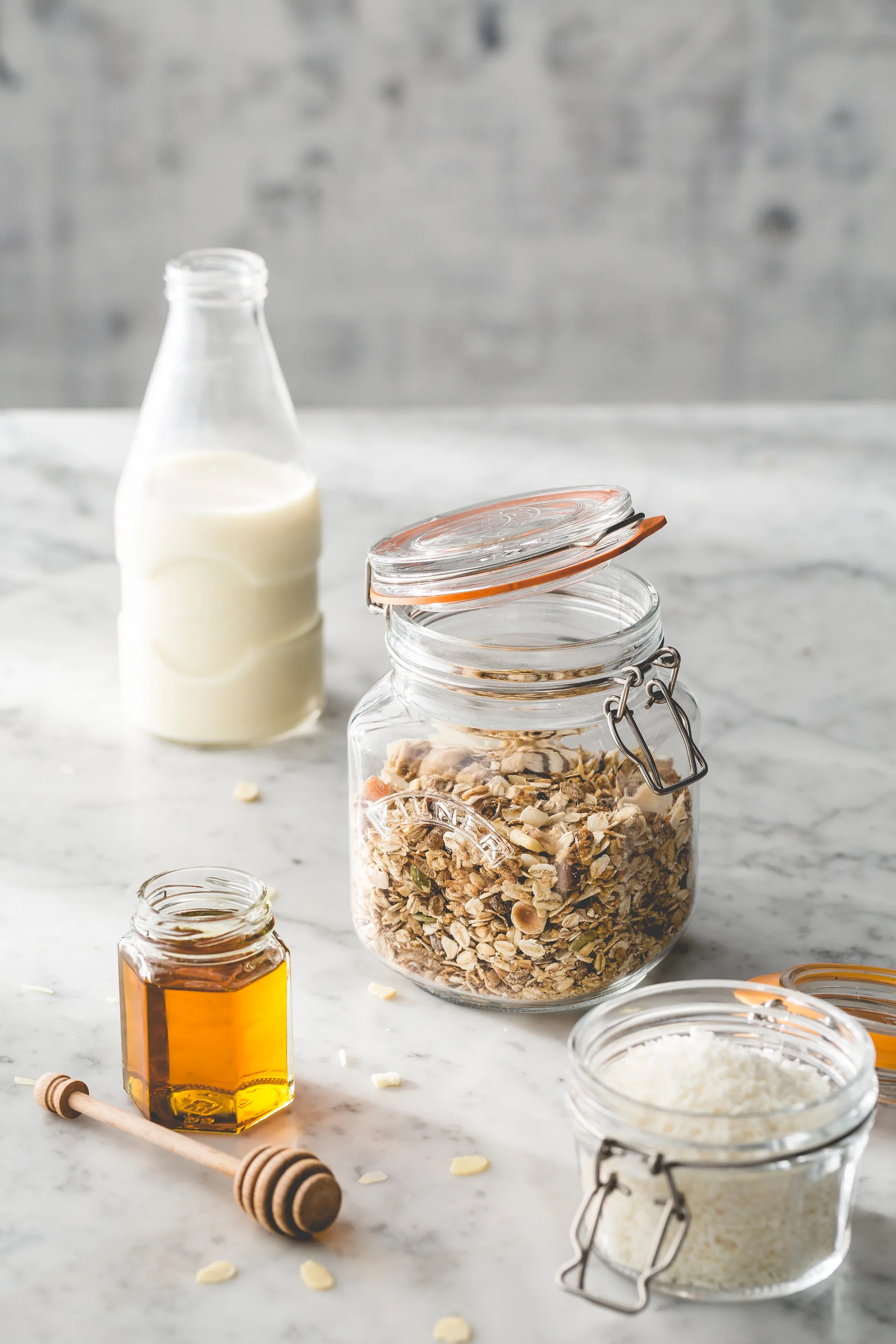Vasetto per conserve Kilner quadrato con chiusura a leva, Trasparente, 1 L Kilner