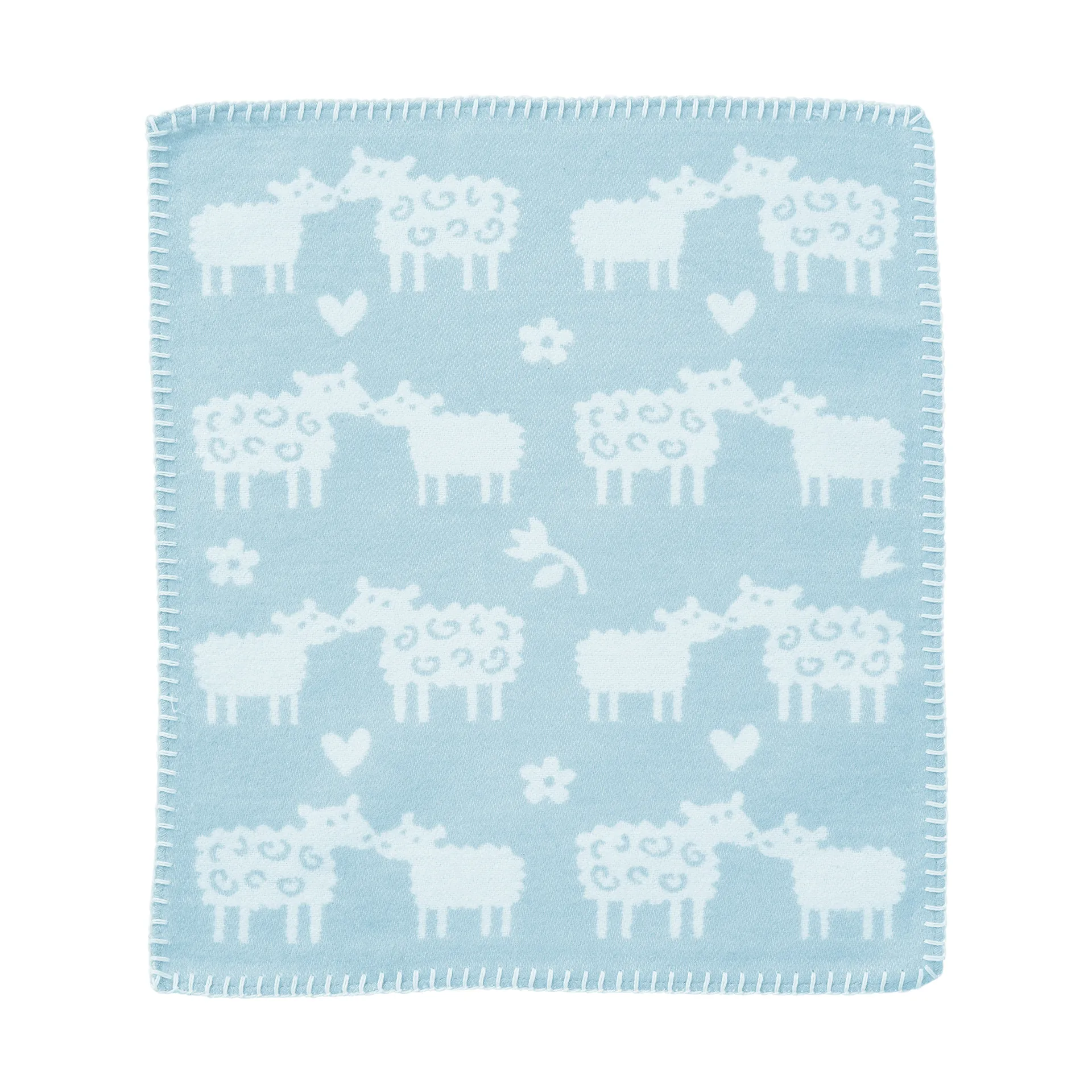 Bää copertina coccola, Azzurro chiaro, 34x40 cm Klippan Yllefabrik