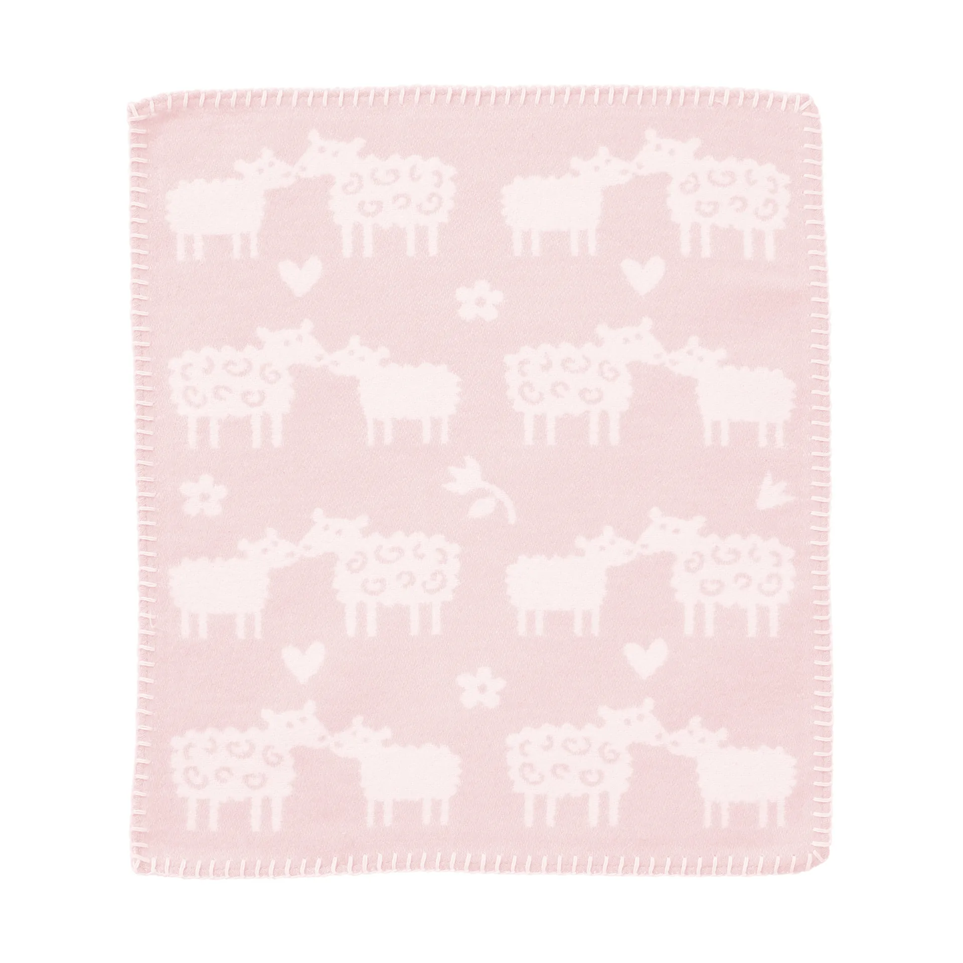 Bää copertina coccola, Rosa soft, 34x40 cm Klippan Yllefabrik