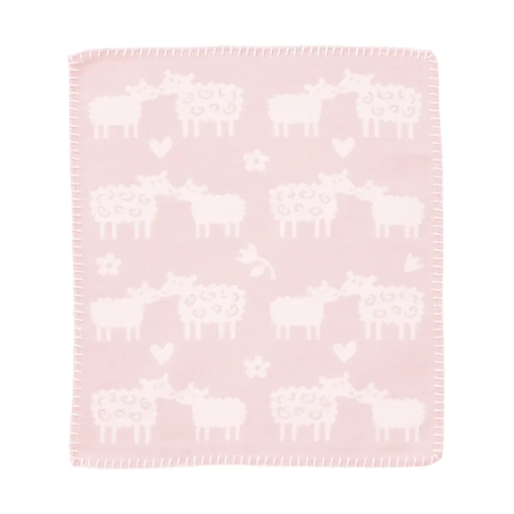 Bää copertina coccola - Rosa soft, 34x40 cm - Klippan Yllefabrik