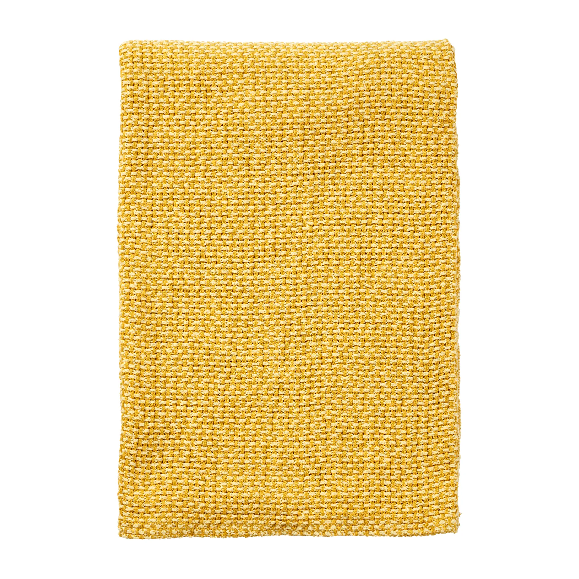 Coperta in cotone Basket 130x180 cm, Giallo Klippan Yllefabrik