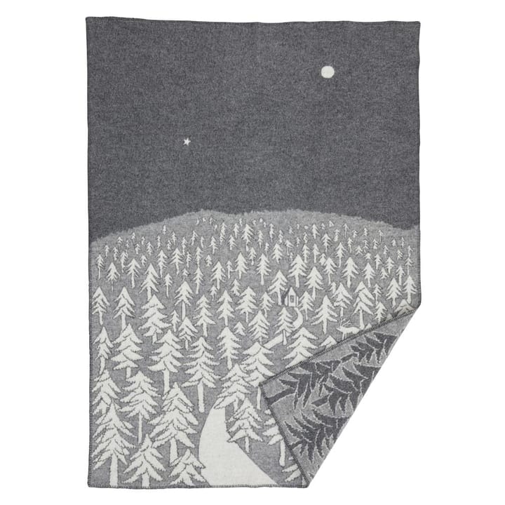 Coperta in lana House in the Forest  - grigio - Klippan Yllefabrik