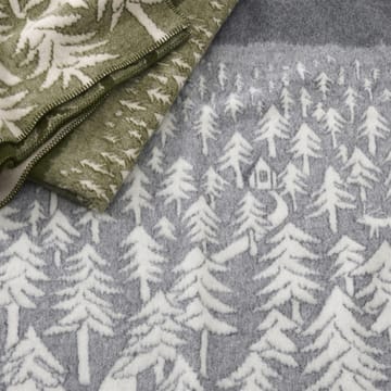 Coperta in lana House in the Forest  - grigio - Klippan Yllefabrik