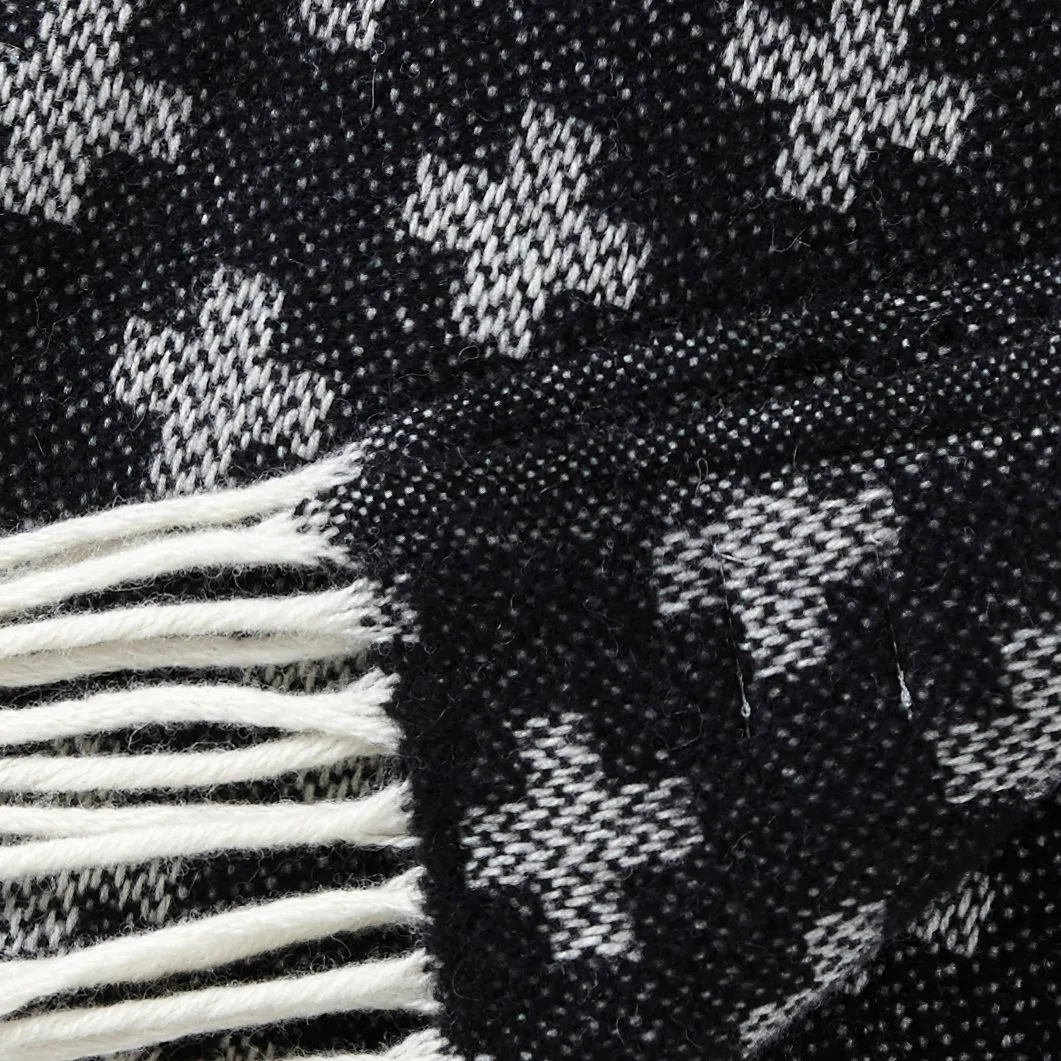 Coperta in lana Plus, nero Klippan Yllefabrik