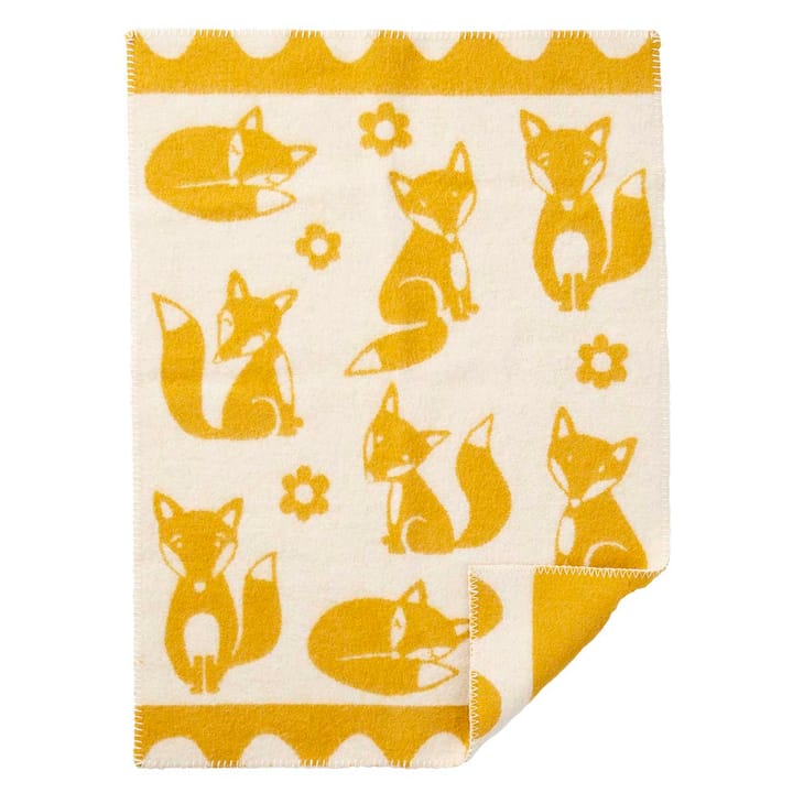 Coperta per bambini Fox  - saffron - Klippan Yllefabrik