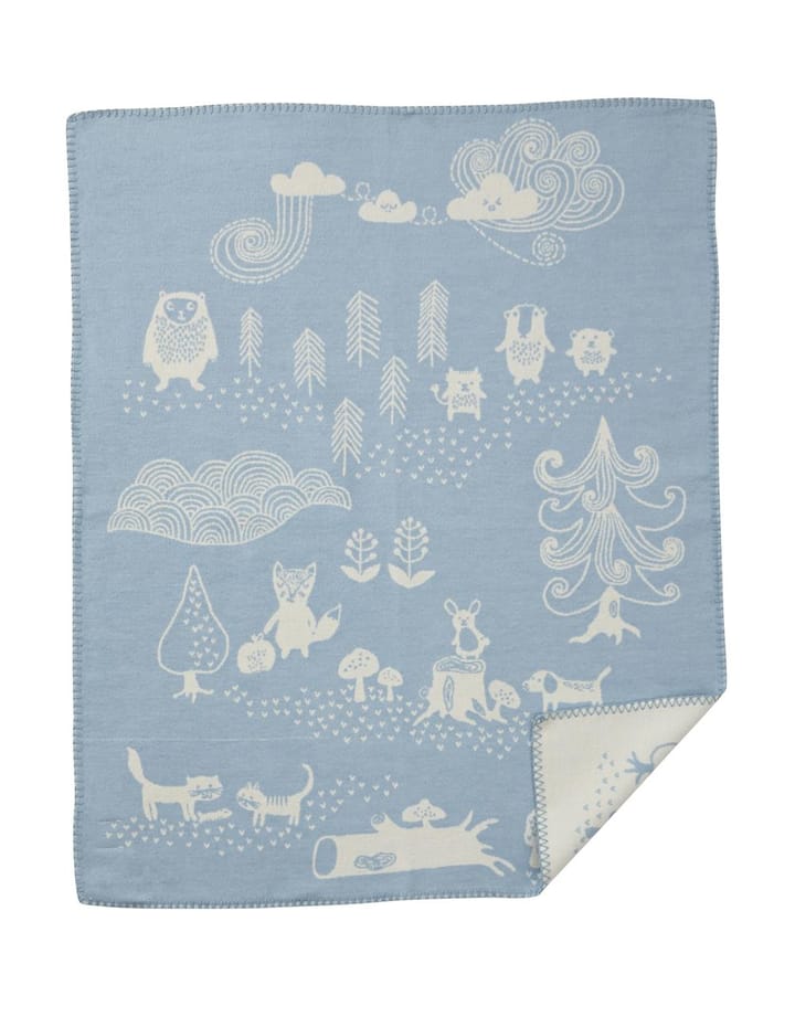 Coperta per bambini Little bear - blu - Klippan Yllefabrik