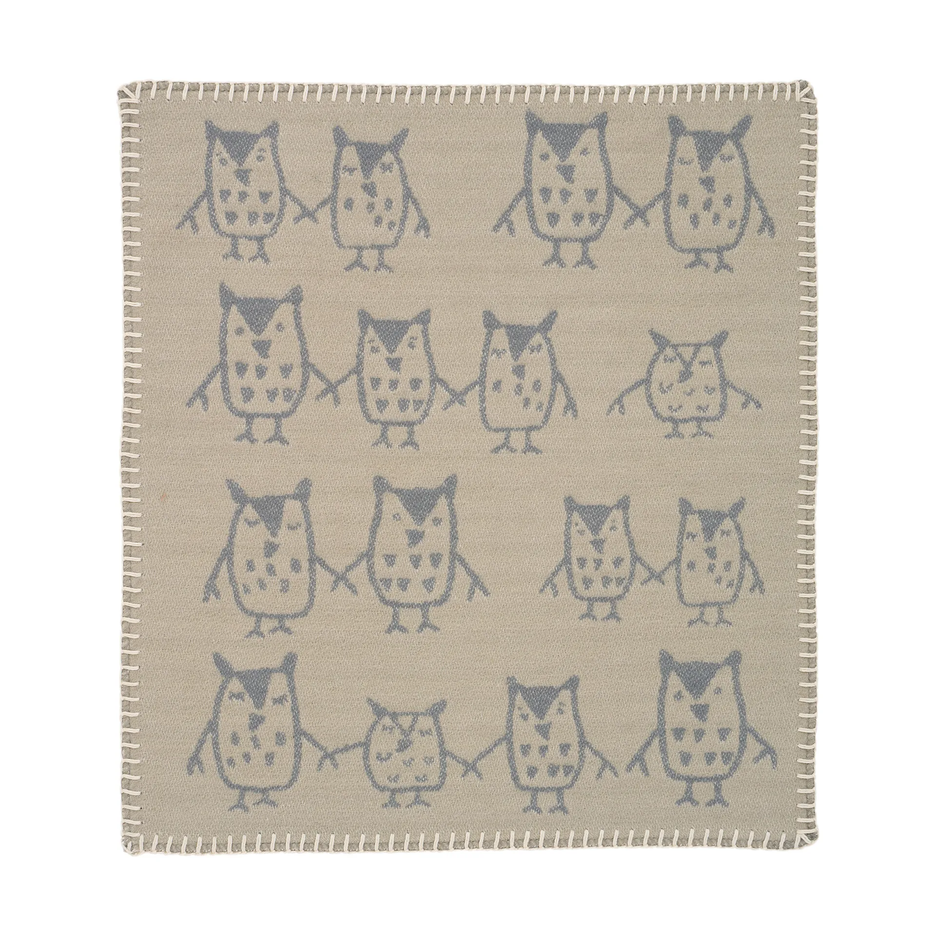 Copertina coccola Hand in hand 34x40 cm, Greige Klippan Yllefabrik