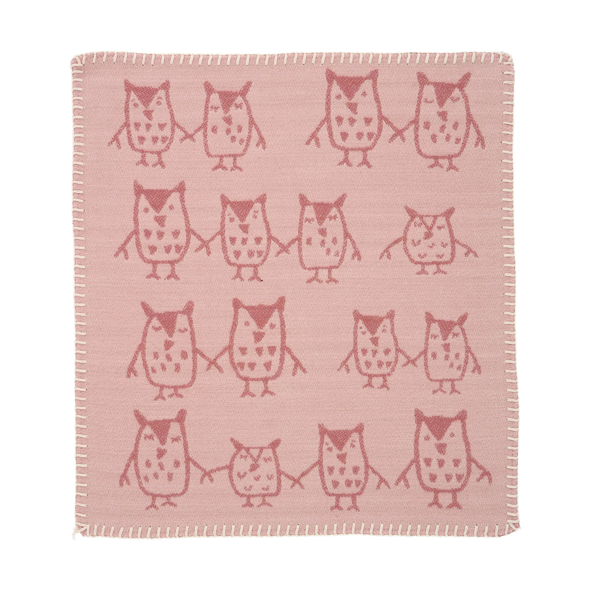 Copertina coccola Hand in hand 34x40 cm, Rosa marrone Klippan Yllefabrik