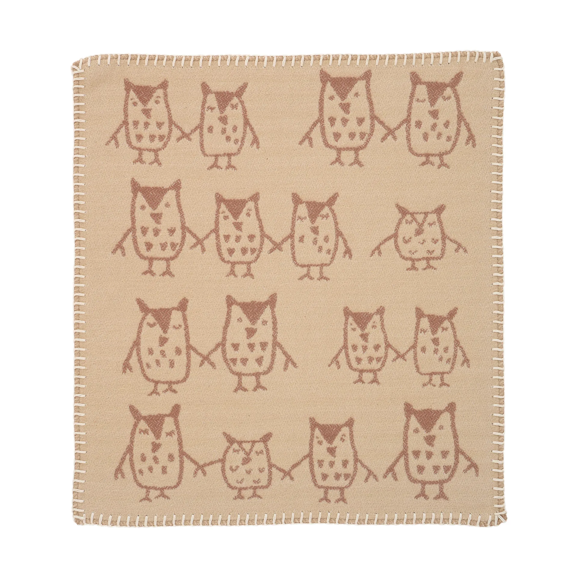 Copertina coccola Hand in hand 34x40 cm, Taupe Klippan Yllefabrik