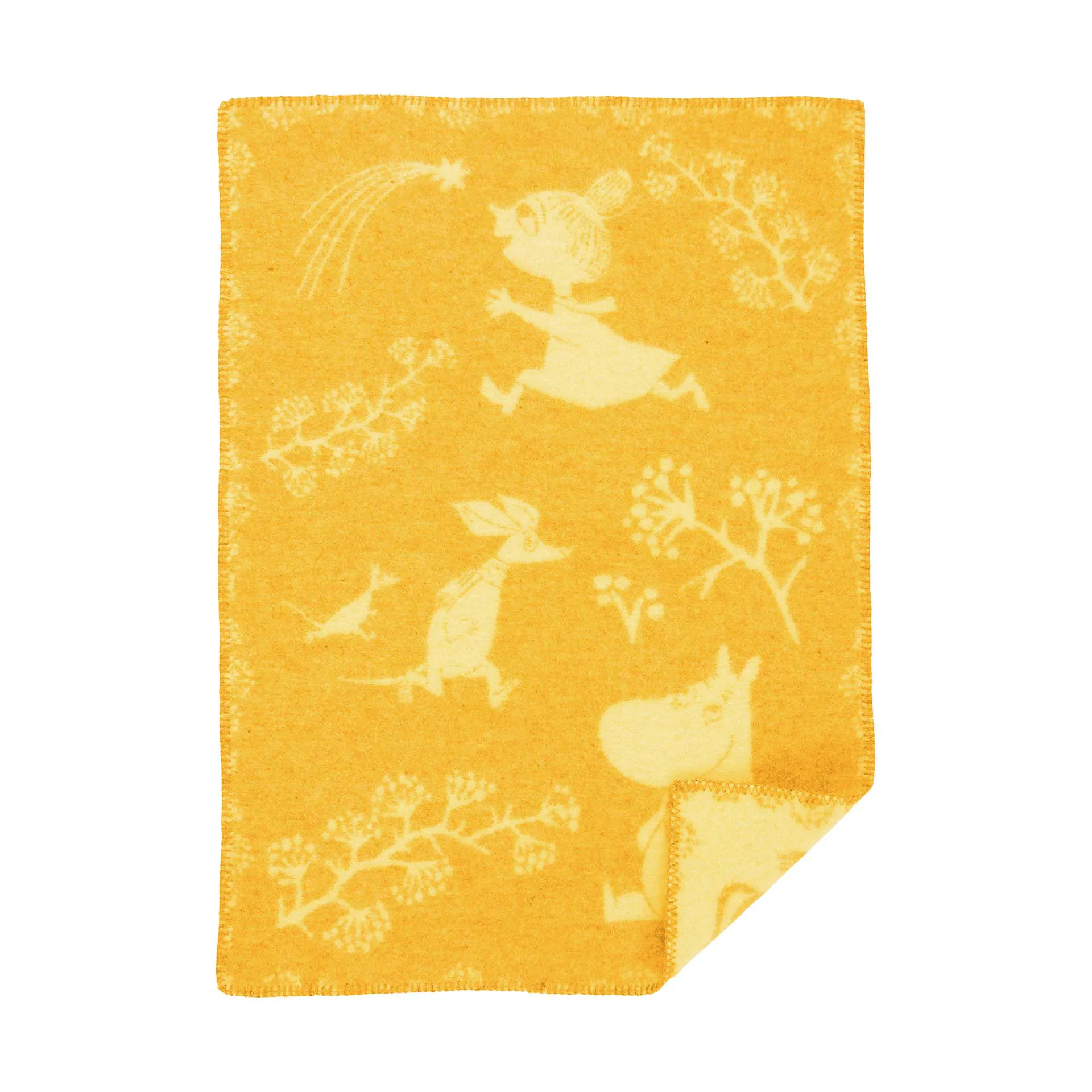 Copertina per bambini Moomin Winterland 65x90 cm, Sole d'inverno Klippan Yllefabrik