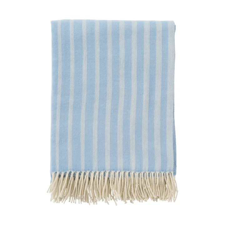 Irregular stripes coperta in lana - Infinity blue, 130x200 cm - Klippan Yllefabrik