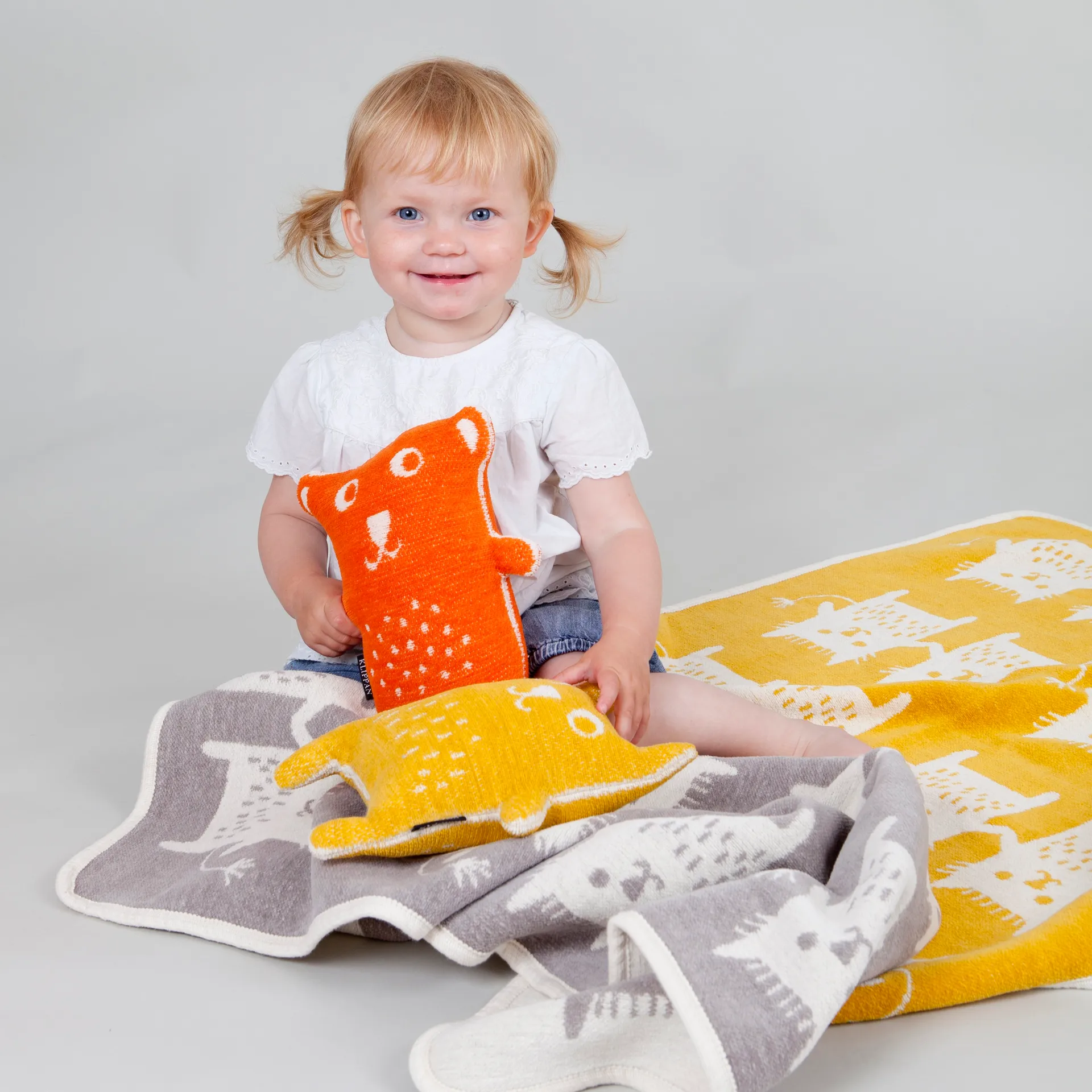 Peluche Little bear, giallo Klippan Yllefabrik