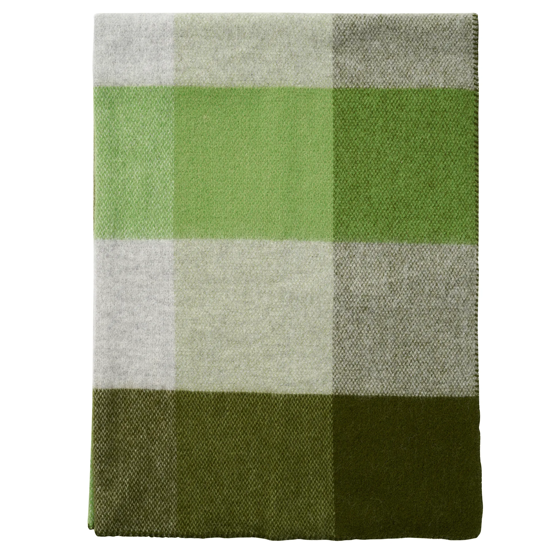 Plaid in lana Blid 130x180 cm, verde Klippan Yllefabrik