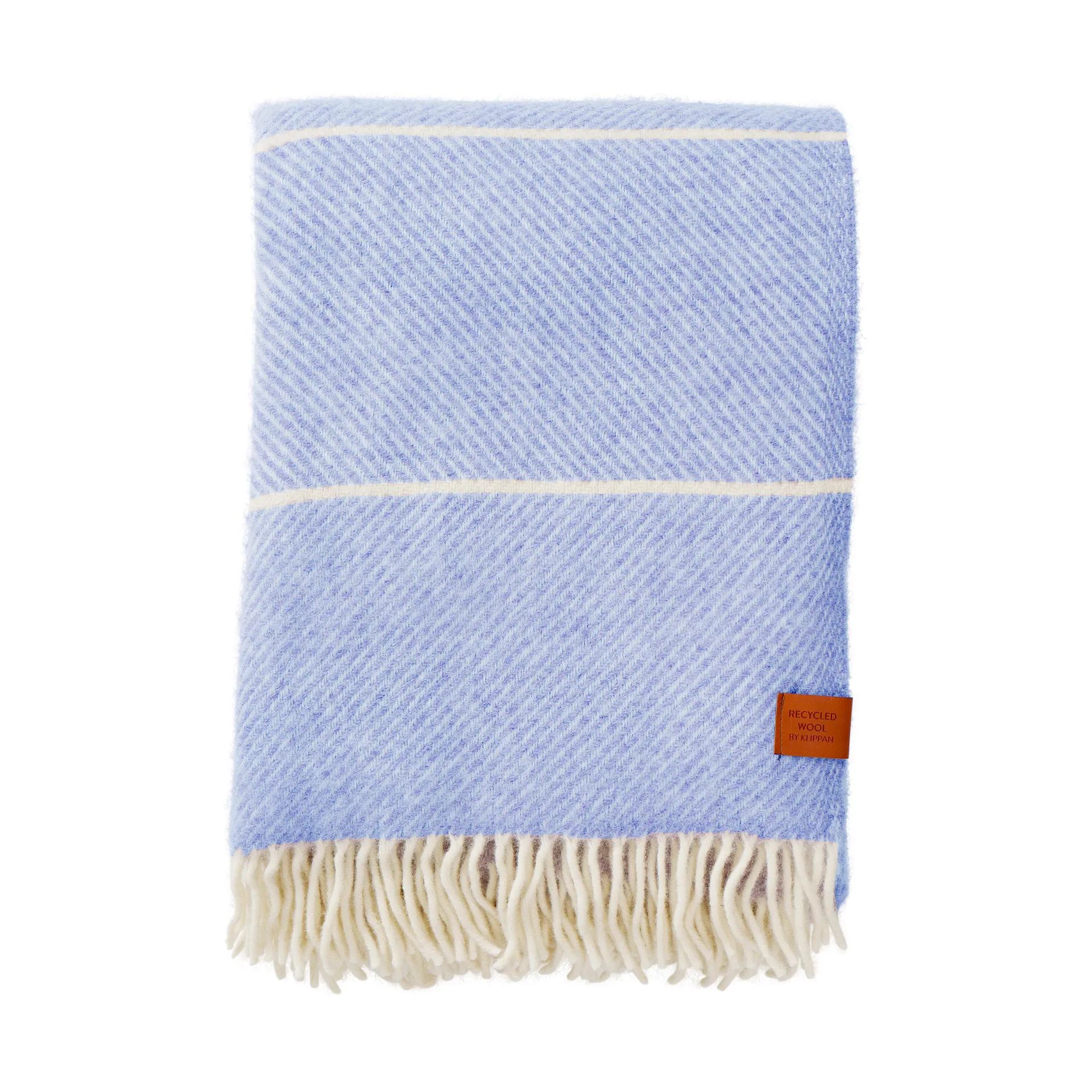 Plaid in lana Frank 130x200 cm, Infinity blu Klippan Yllefabrik