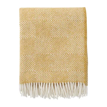 Plaid in lana Gooseye 130x200 cm - Giallo - Klippan Yllefabrik