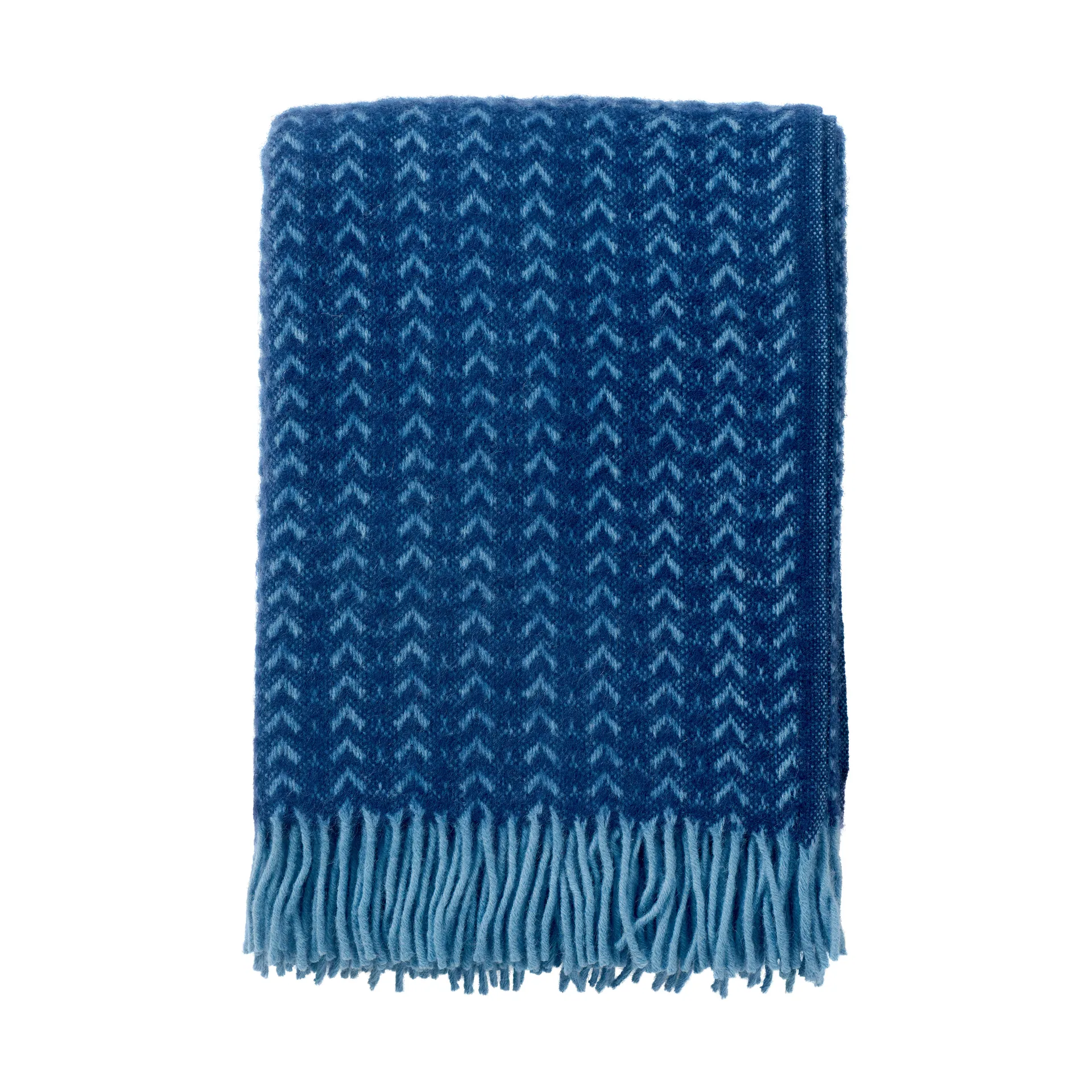 Plaid in lana Ilse 130x200 cm, Blue-aqua Klippan Yllefabrik
