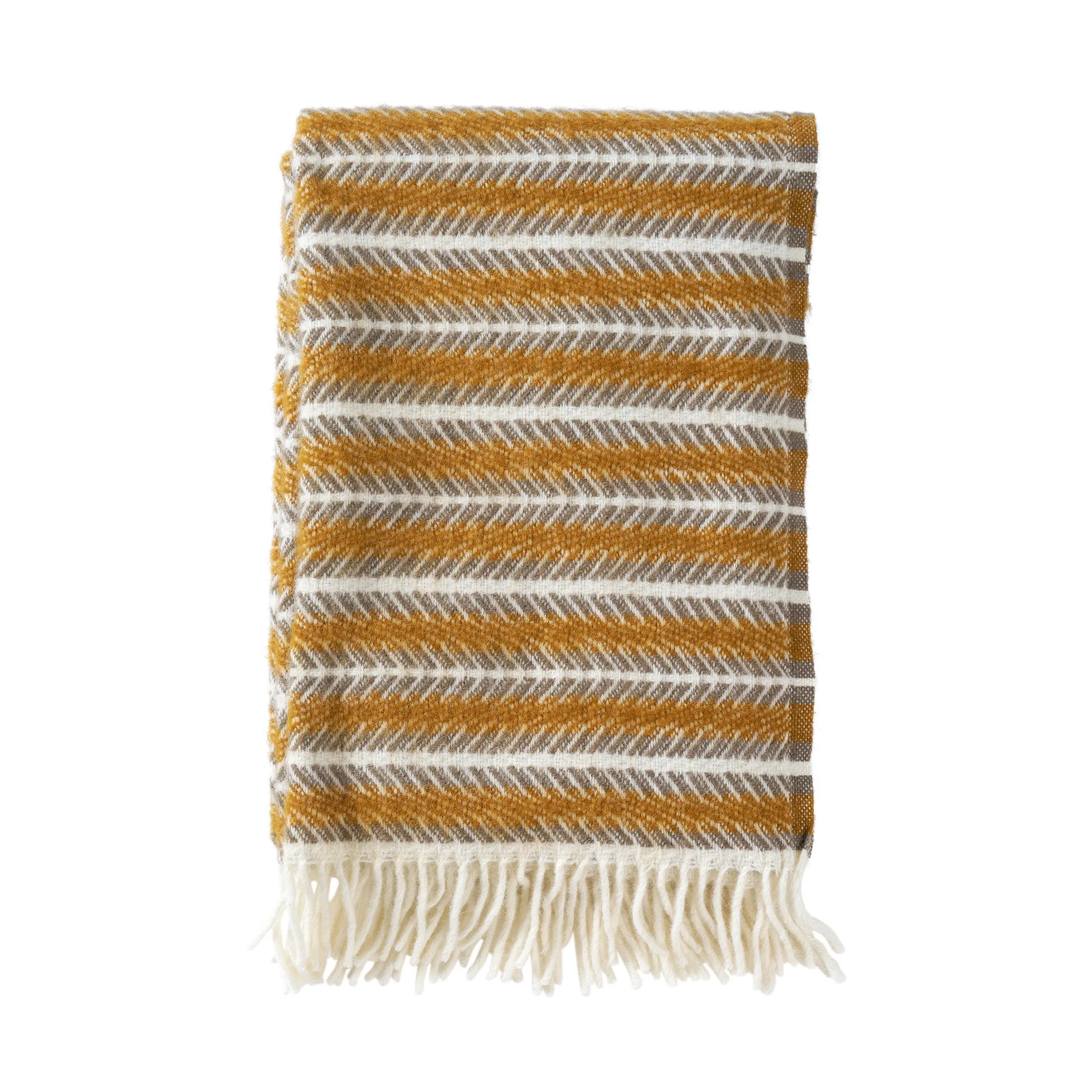 Plaid in lana Oscar 130x200 cm, Multi amber Klippan Yllefabrik
