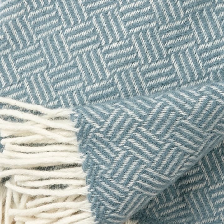 Plaid in lana Samba, lead grey Klippan Yllefabrik
