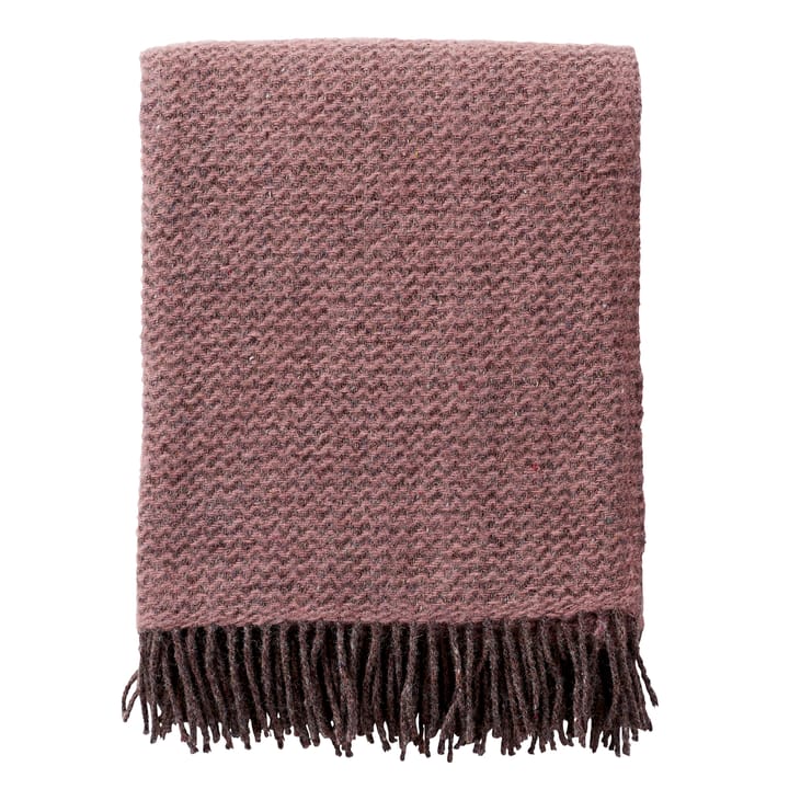 Plaid in lana Wave, rose cloud Klippan Yllefabrik