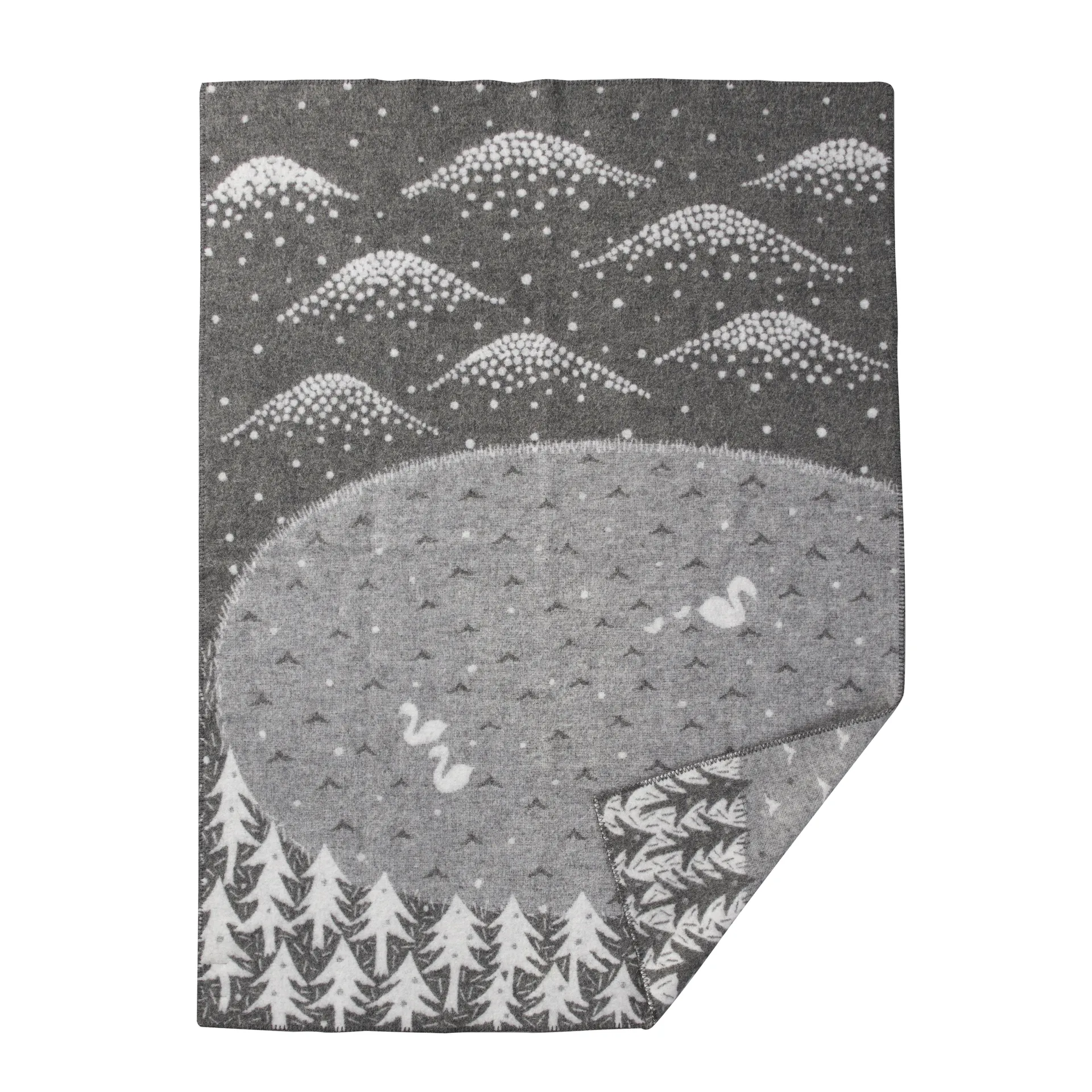 Plaid Lake in the valley, grigio Klippan Yllefabrik