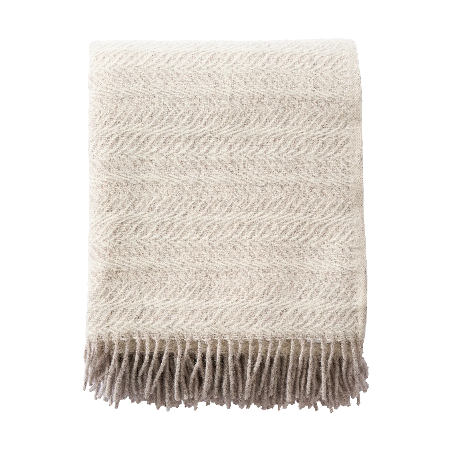 Plaid Skanör 130x180 cm, Beige Klippan Yllefabrik