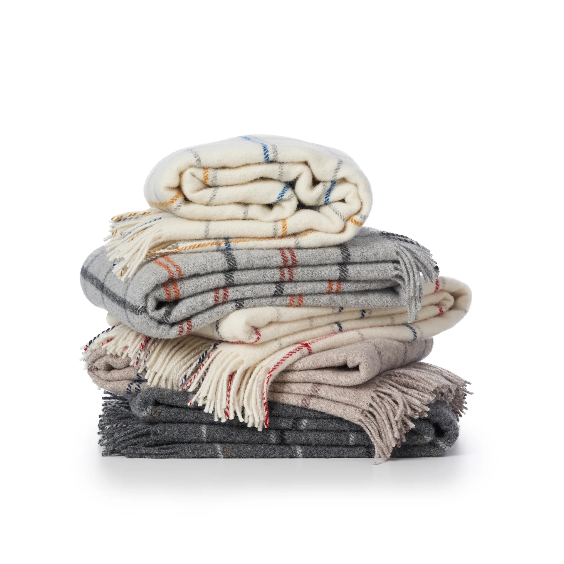 Plaid Tartan 130x200 cm, Grigio scuro Klippan Yllefabrik