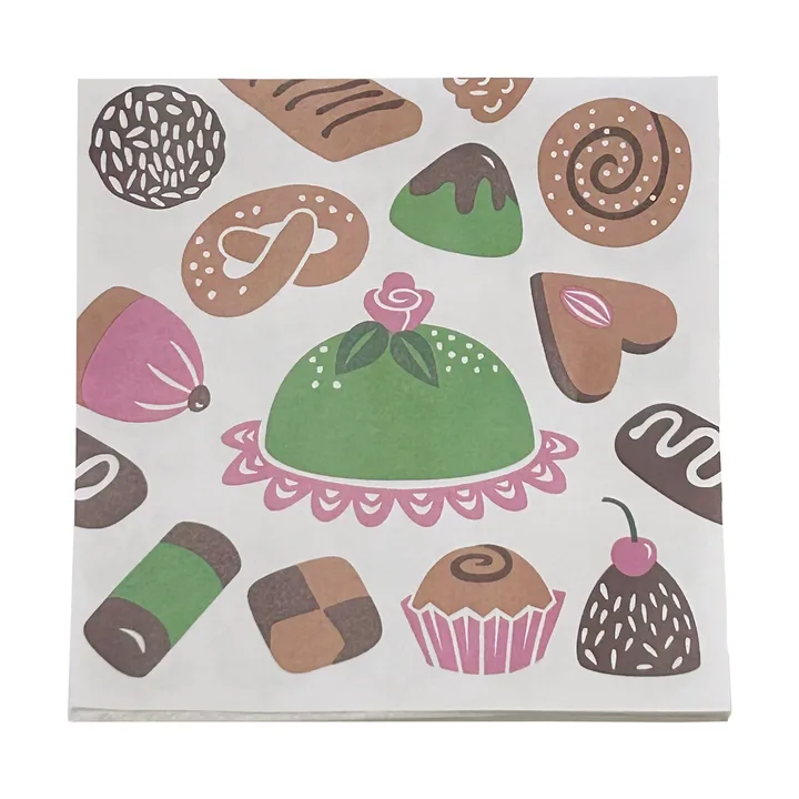 Tovaglioli di carta Fika confezione da 20 - 33x33 cm - Klippan Yllefabrik