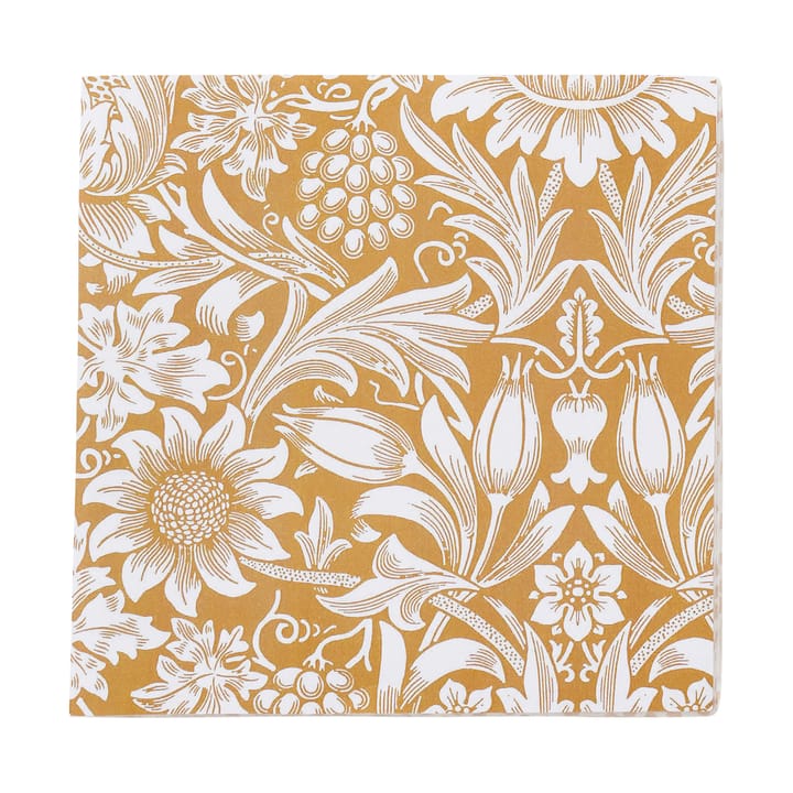 Tovagliolo Sunflower, 33x33 cm, confezione da 20 - Oro - Klippan Yllefabrik