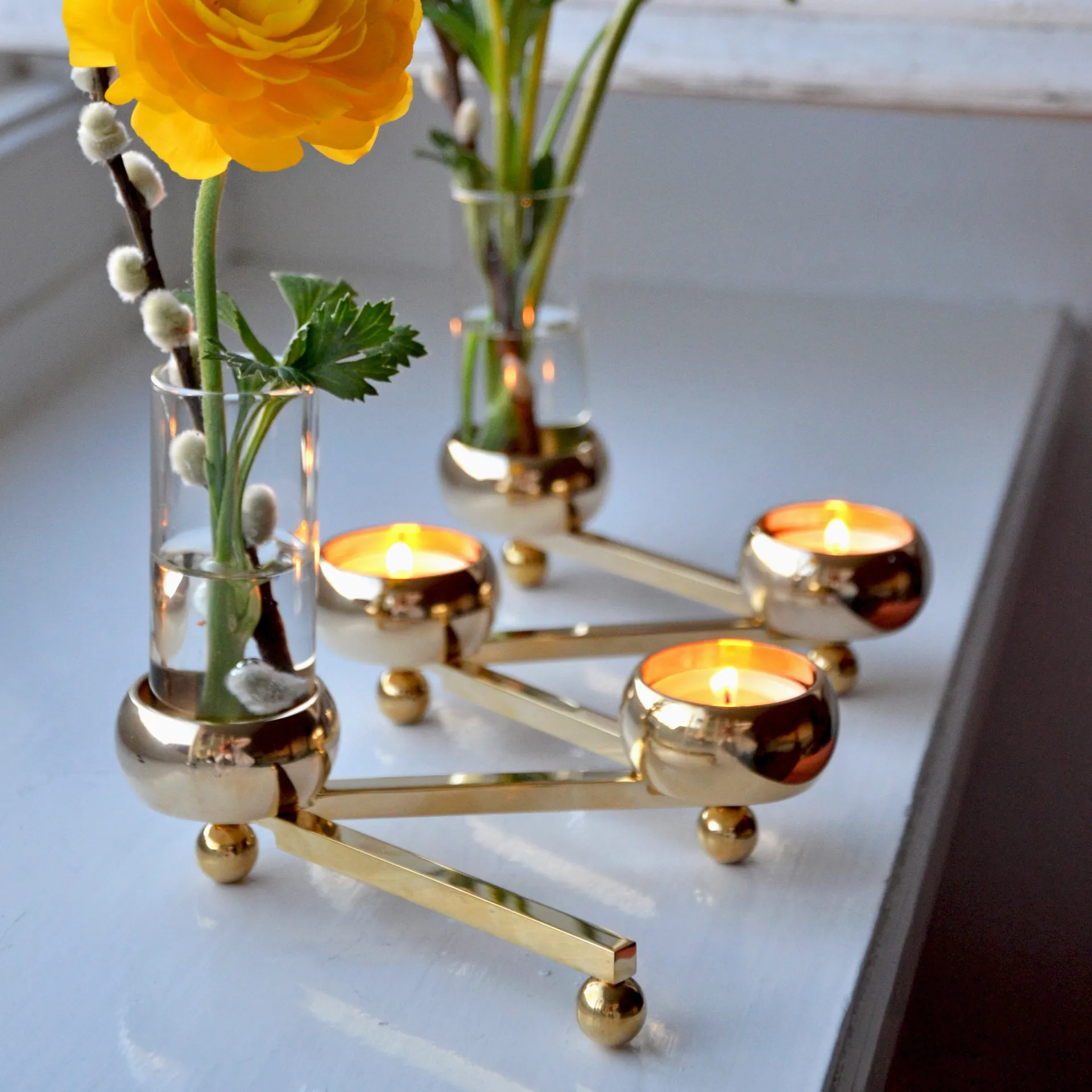 Candeliere Constella piccolo, ottone KLONG