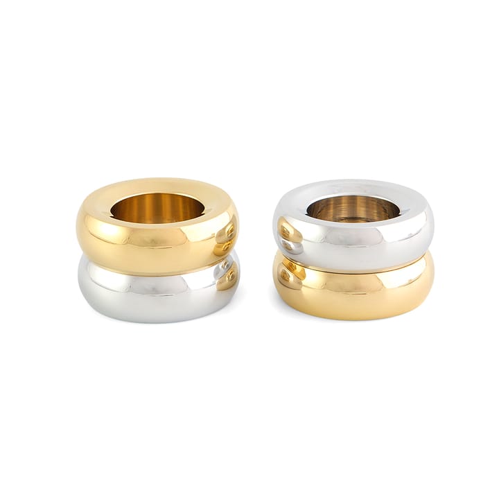 Candeliere Marriage Duo confezione da 2  - ottone-argento - KLONG