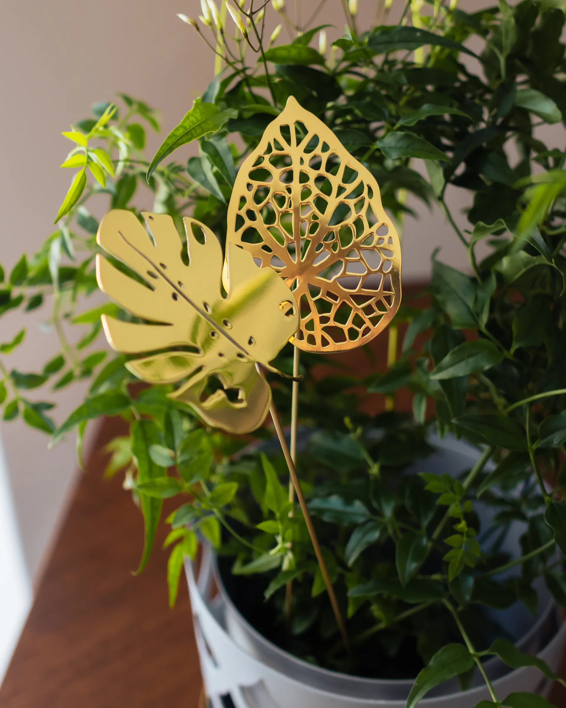 Decorazione foglie Brass 2 pezzi, Acqua KLONG