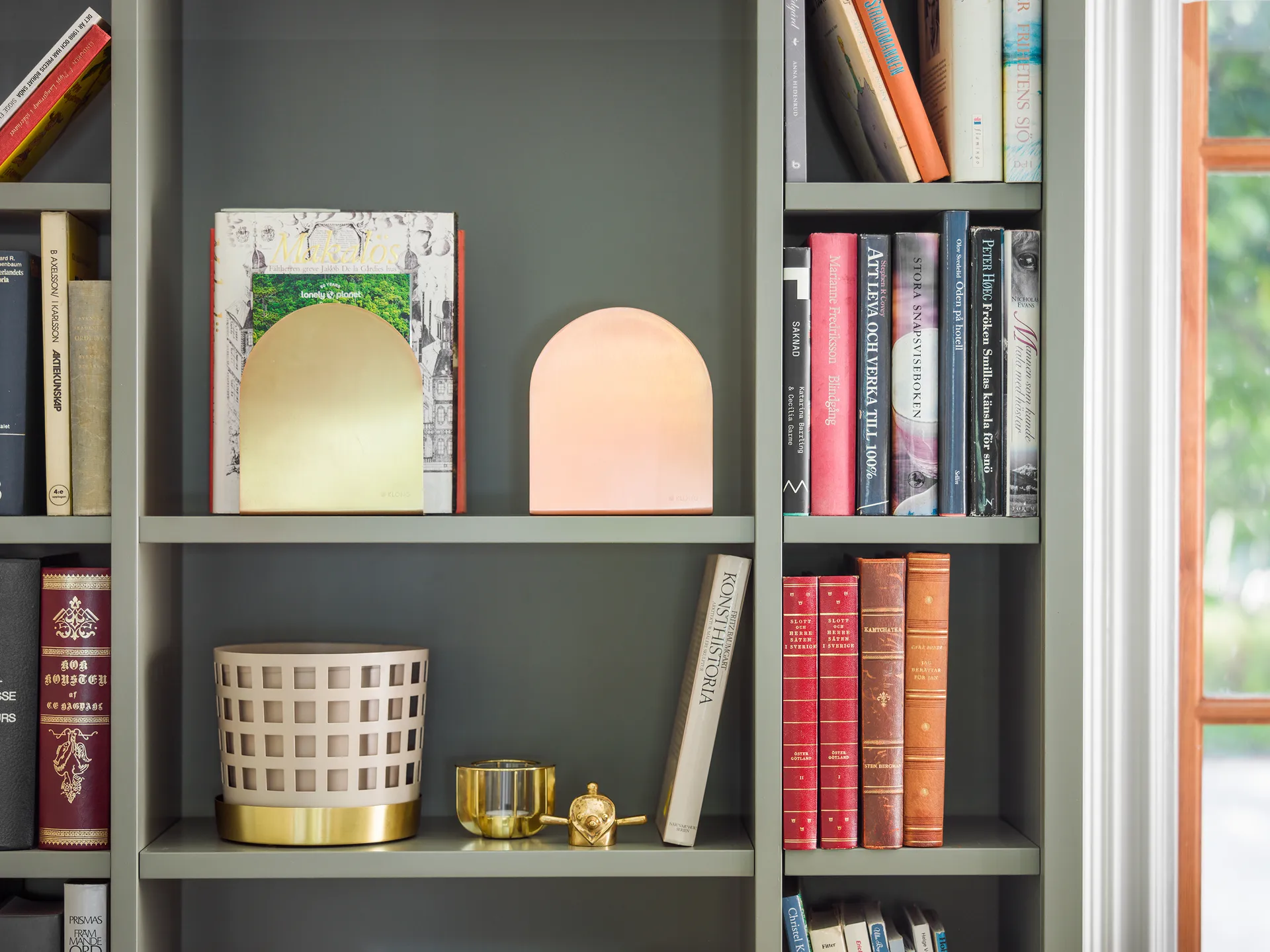 Fermalibri Totem 17 cm, ottone KLONG