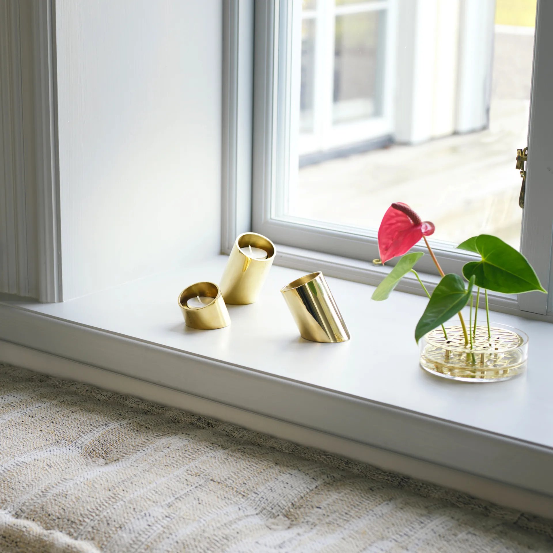 Portacandela Tipp, 3 parti, Ottone KLONG