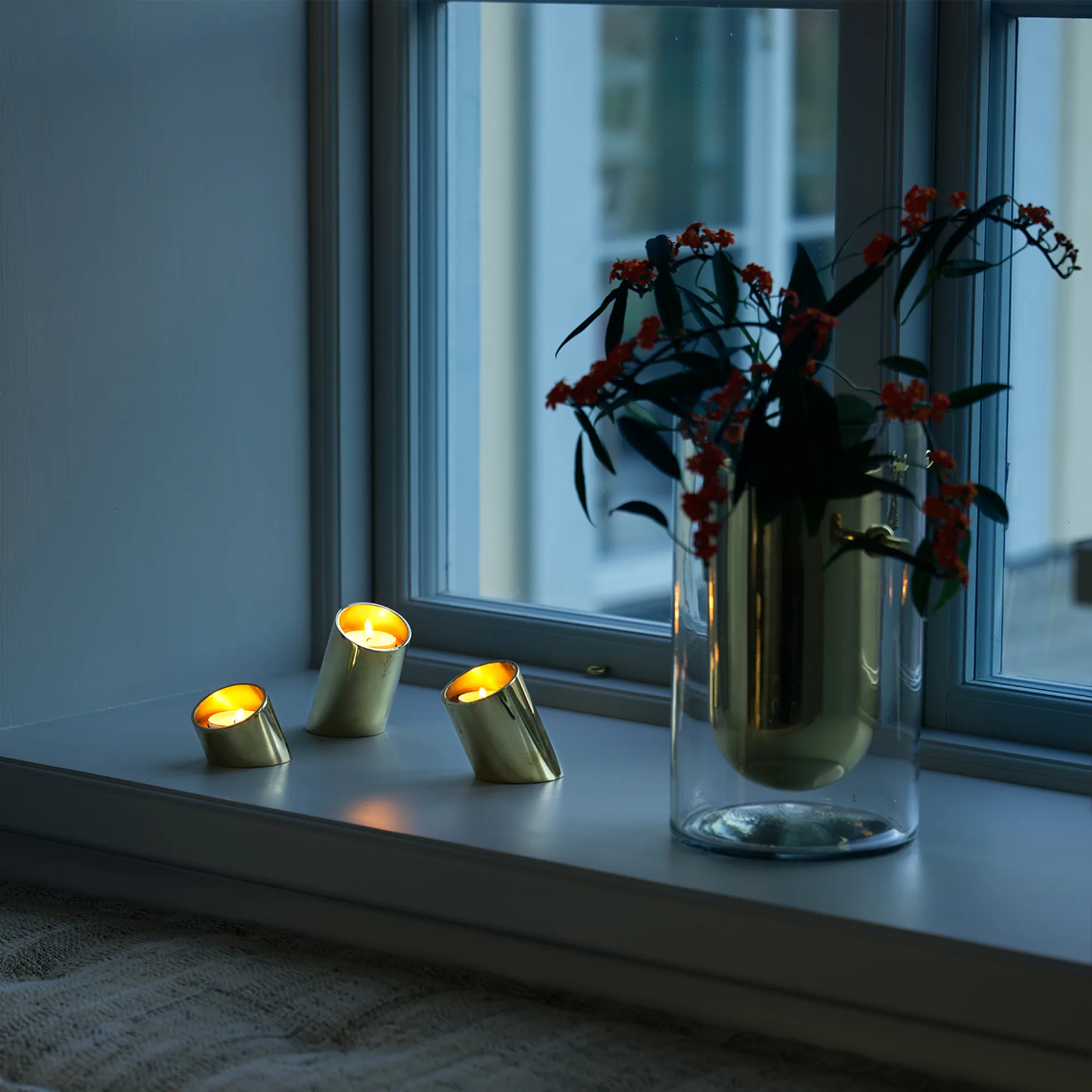 Portacandela Tipp, 3 parti, Ottone KLONG