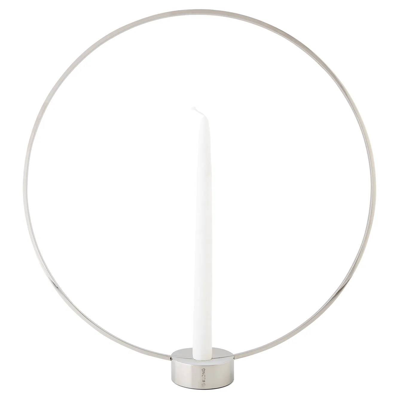 Portacandele Gloria, grande, nichel KLONG