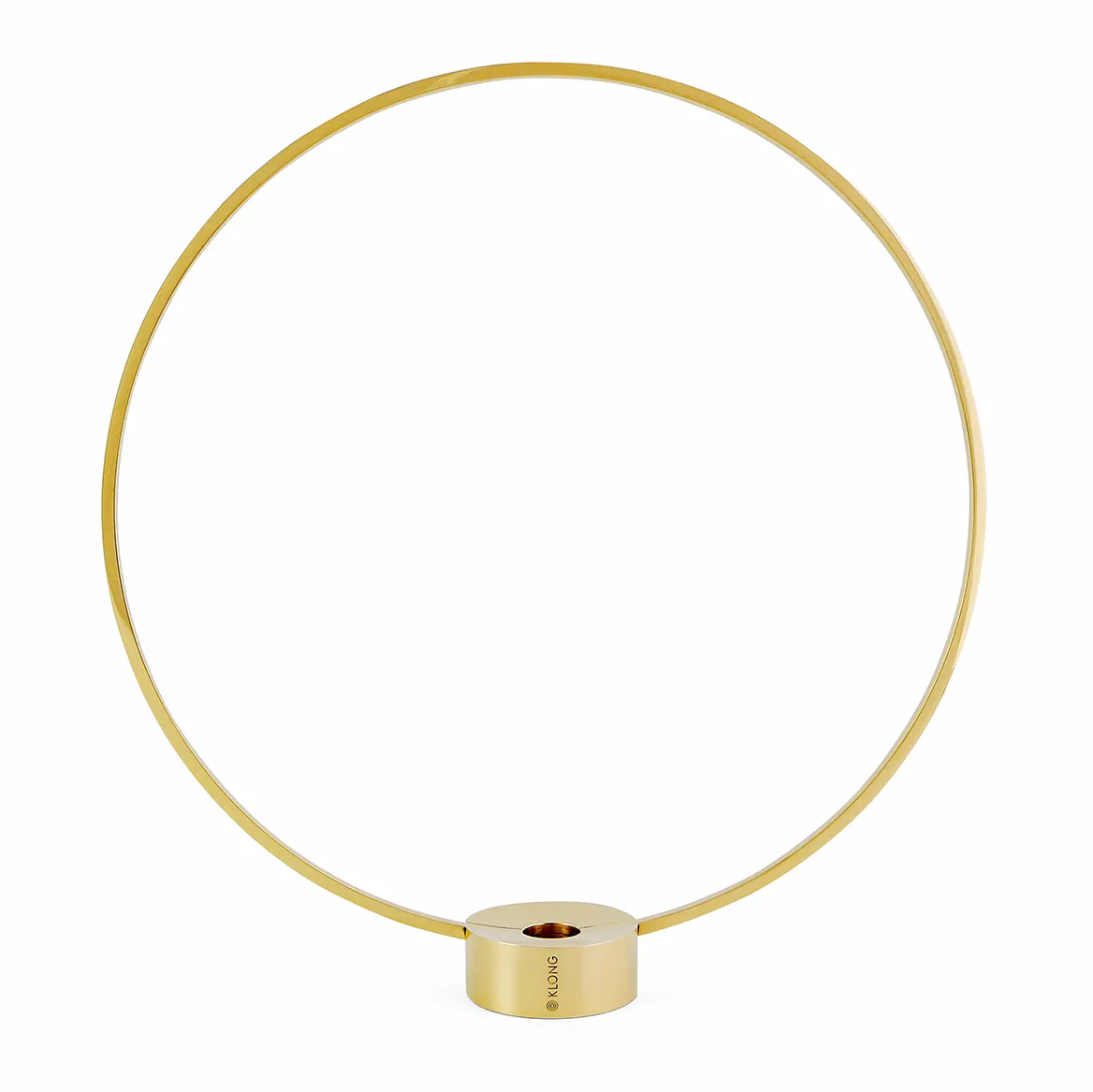 Portacandele Gloria, piccolo, ottone KLONG