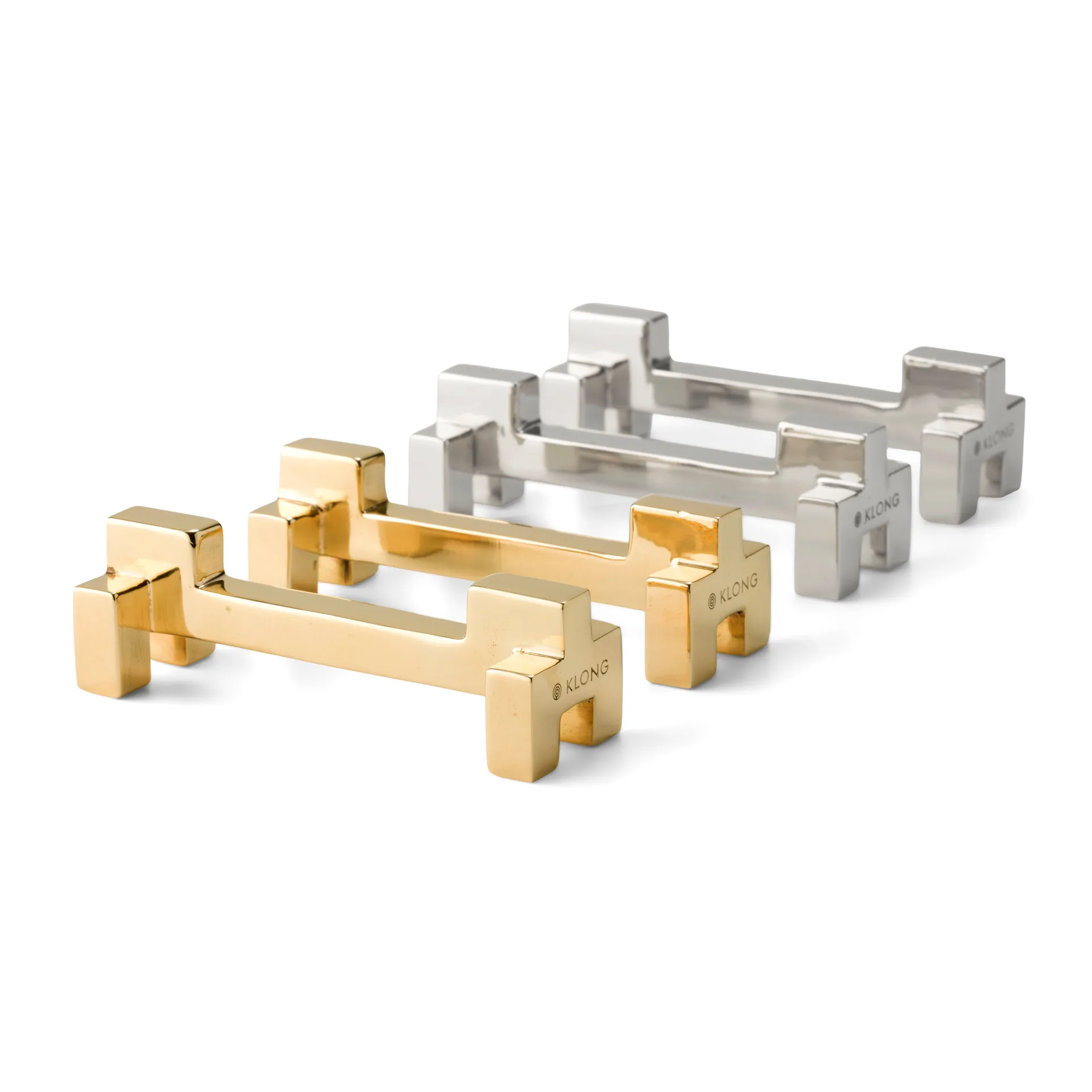 Portaposate Signe confezione da 2, ottone KLONG