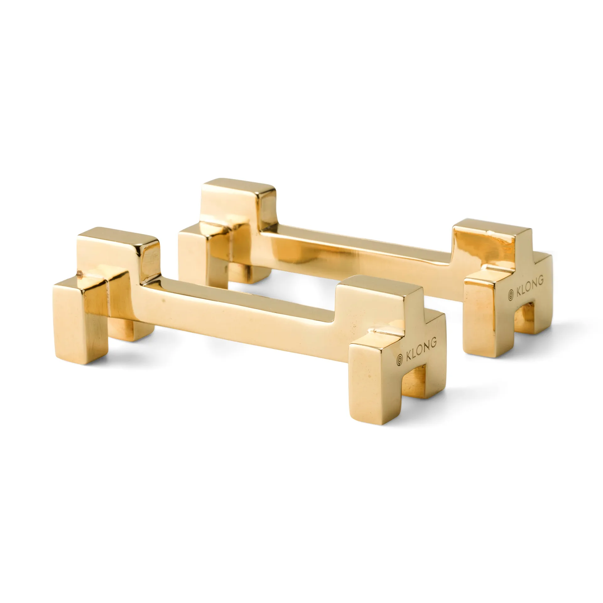 Portaposate Signe confezione da 2, ottone KLONG