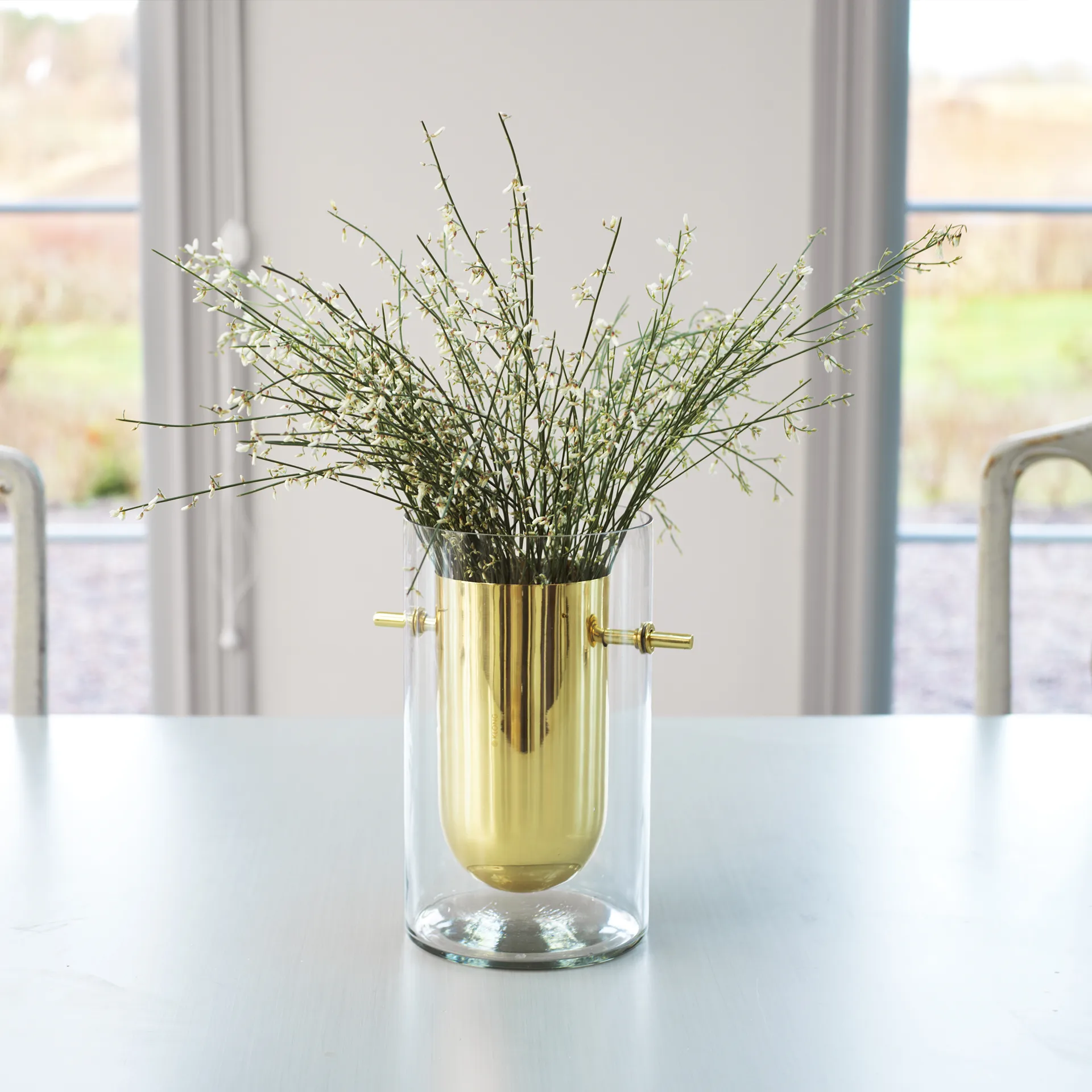 Vaso Alba cilindrico, Ottone KLONG