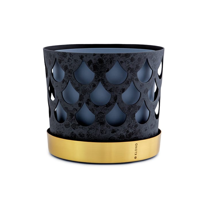 Vaso per fiori drop Trio medio - blu - KLONG