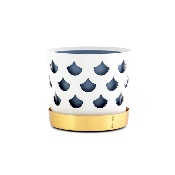 Vaso per fiori drop Trio piccolo - bianco - KLONG