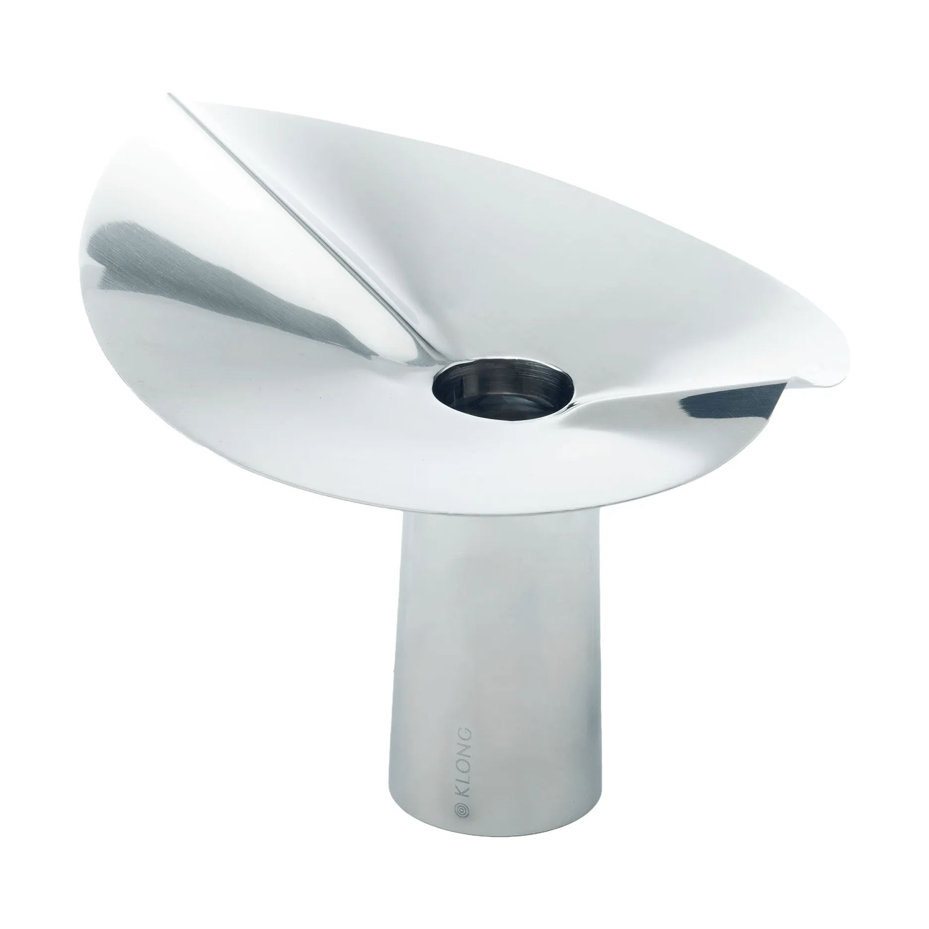 Vaso-portacandele Löv, Acciaio inox. 10 cm KLONG