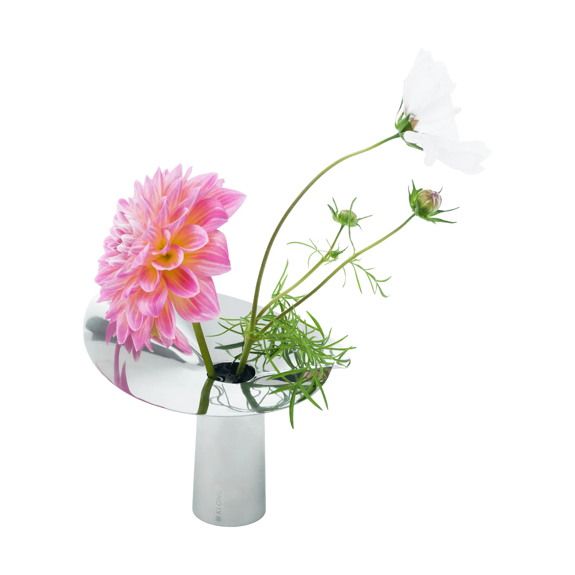 Vaso-portacandele Löv, Acciaio inox. 10 cm KLONG