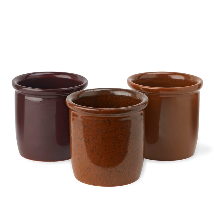 Barattolo Pickle confezione da 3, confezione da 3 Knabstrup Keramik