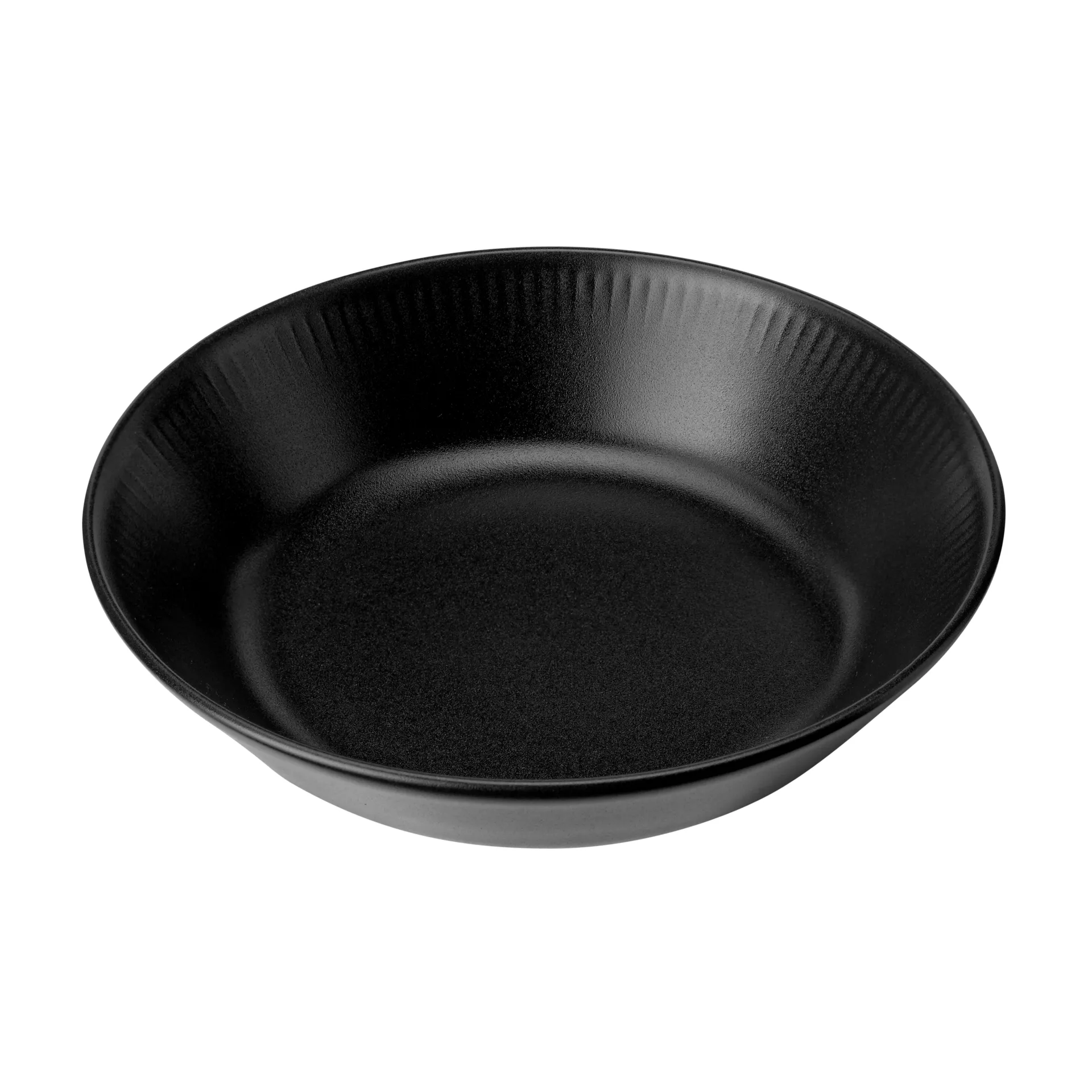 Piatto fondo Knabstrup nero, 18 cm Knabstrup Keramik