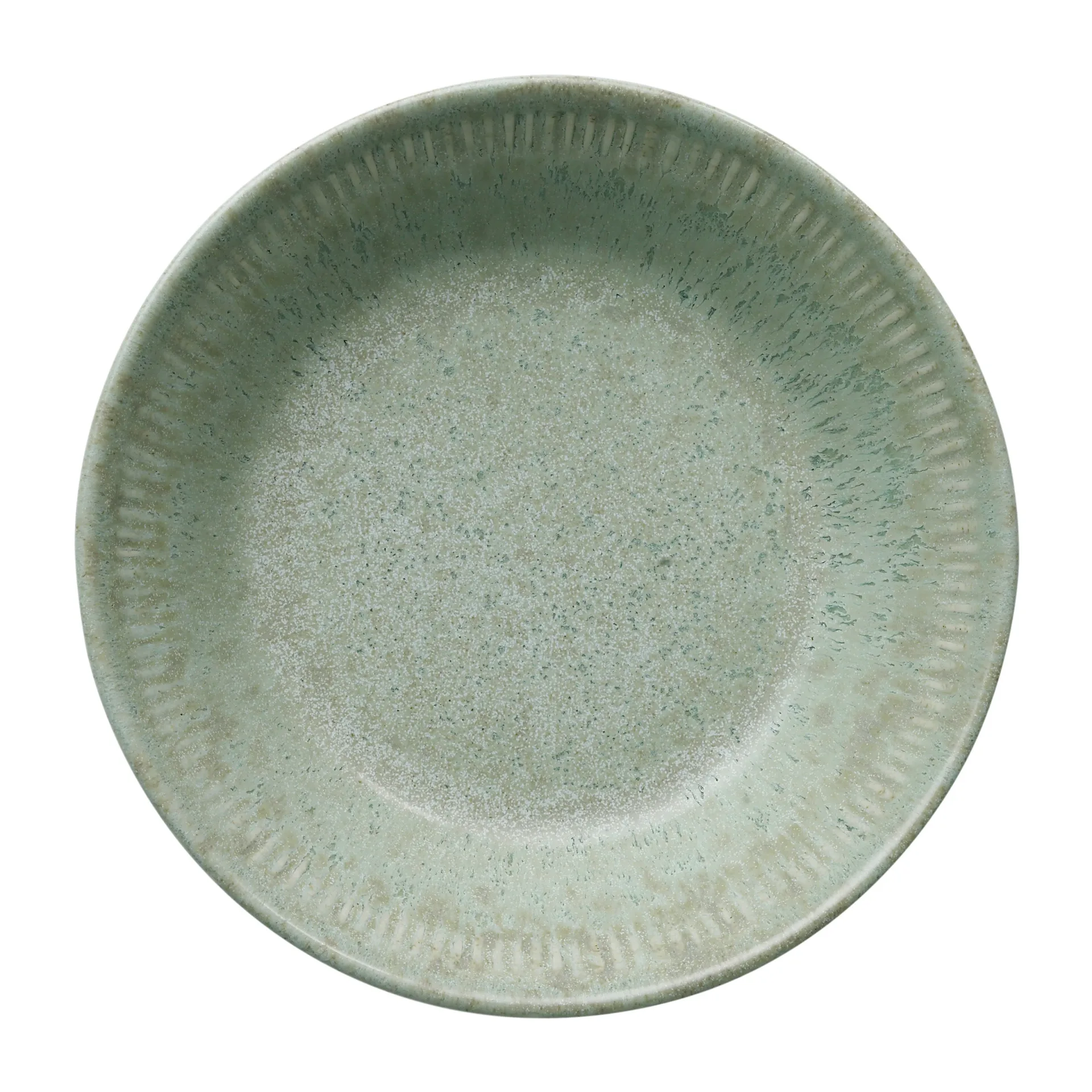 Piatto fondo Knabstrup olive green, 14,5 cm Knabstrup Keramik