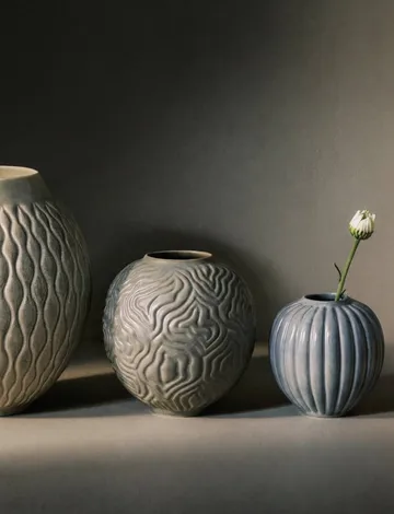 Solum vaso - Mist, 11 cm - Knabstrup Keramik