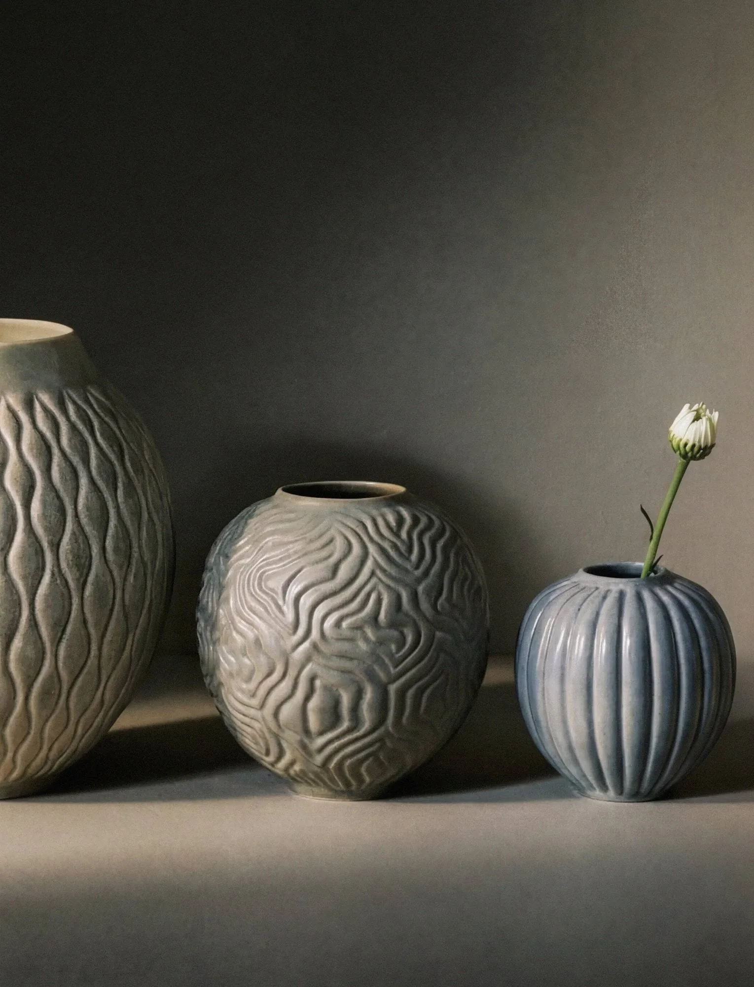 Solum vaso, Sage, 15 cm Knabstrup Keramik