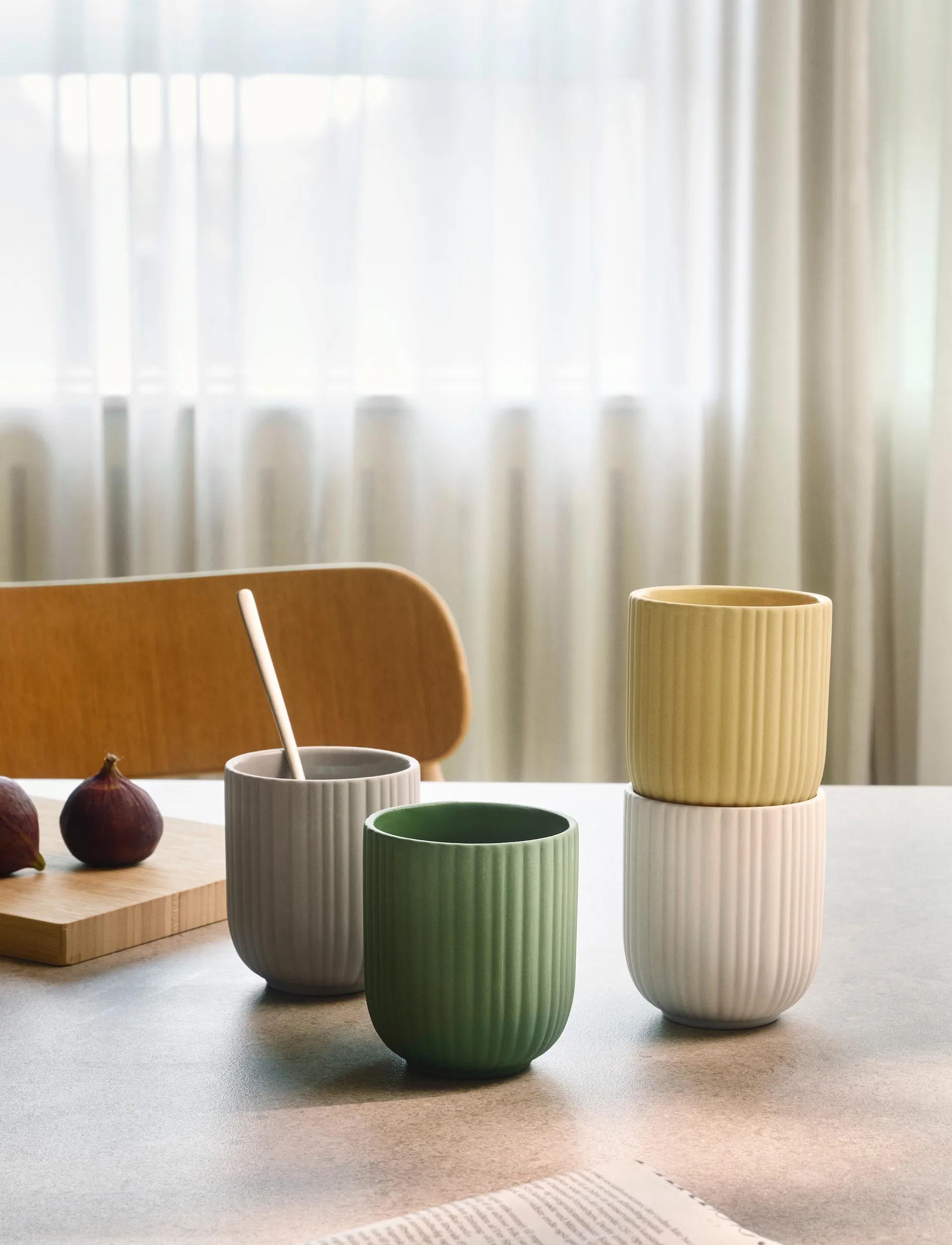 Tazza Verda 25 cl, Grass green Knabstrup Keramik